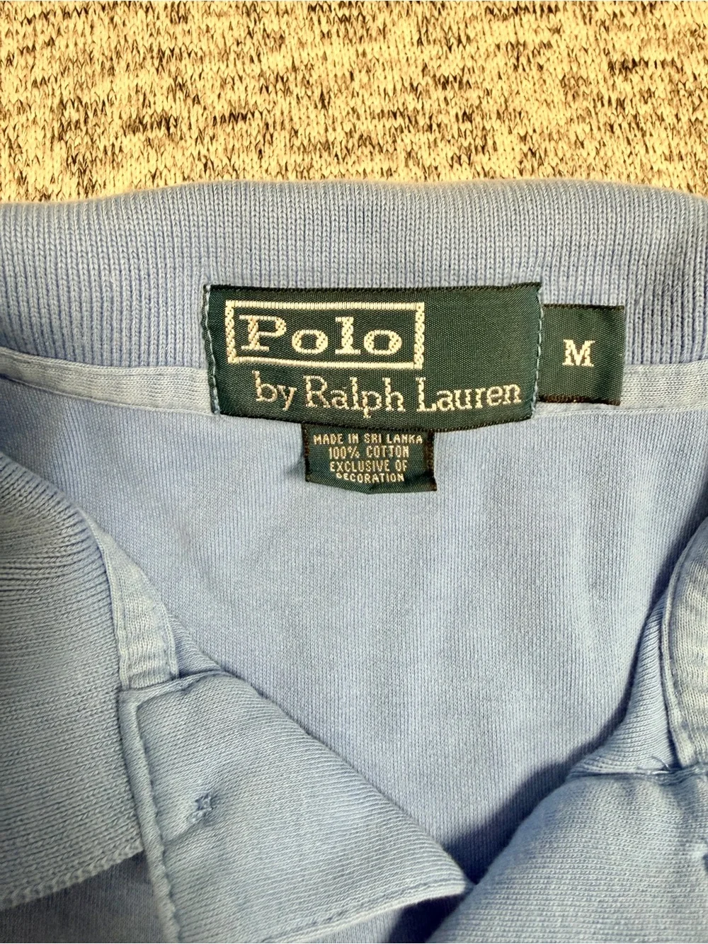 Polo by Ralph Lauren Men’s Light Blue Short-Sleeve Polo Shirt